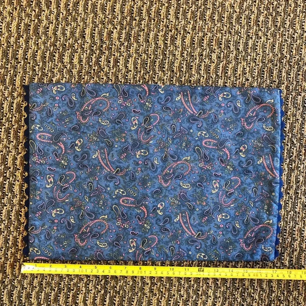 Handmade Placemats Set of 4 Never Used Paisley Blue
